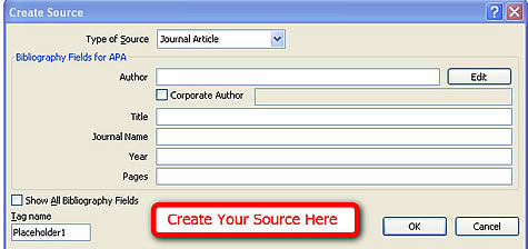 Create a Source Screen 