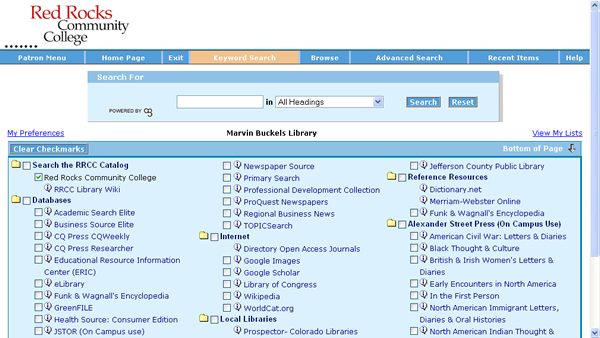 Library's Databases Used in Research
